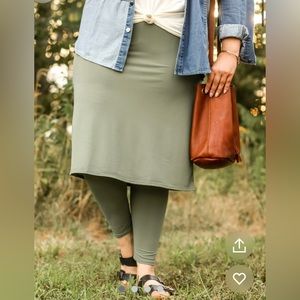 Athletic Skirt With Full Length Leggings - Skirt Lady like Snoga